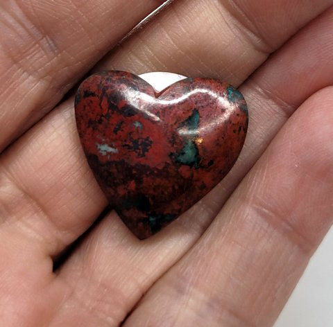 Sonoran Sunrise Heart Cabochon