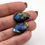 Thumbnail: Blue Flash Labradorite Faceted Cabochon Pair