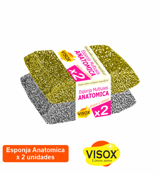 ESPONJA ANATOMICA X 2 UNIDADES