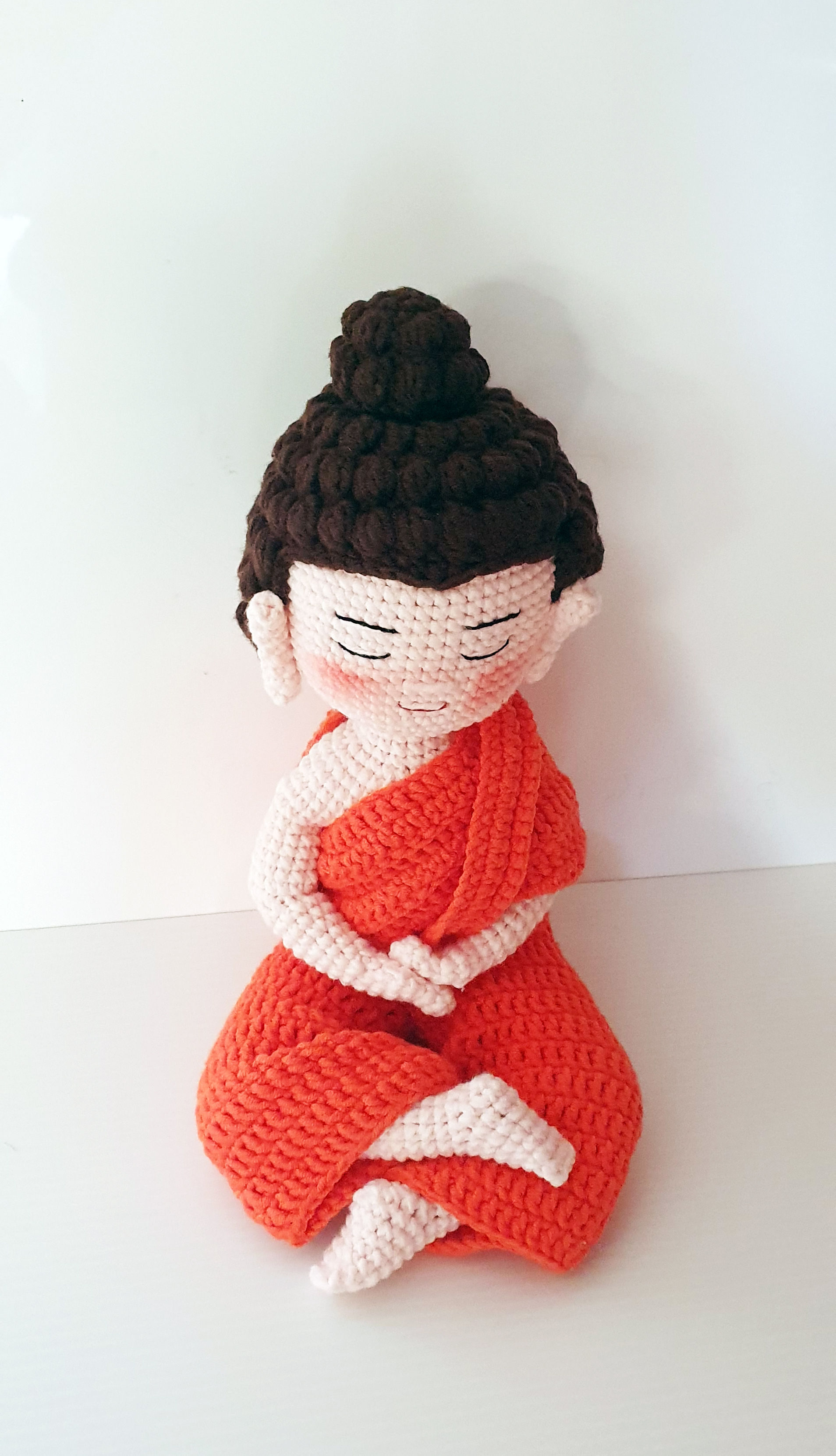 "Peaceful Enlightenment”. Handmade Crochet Buddha 🙏