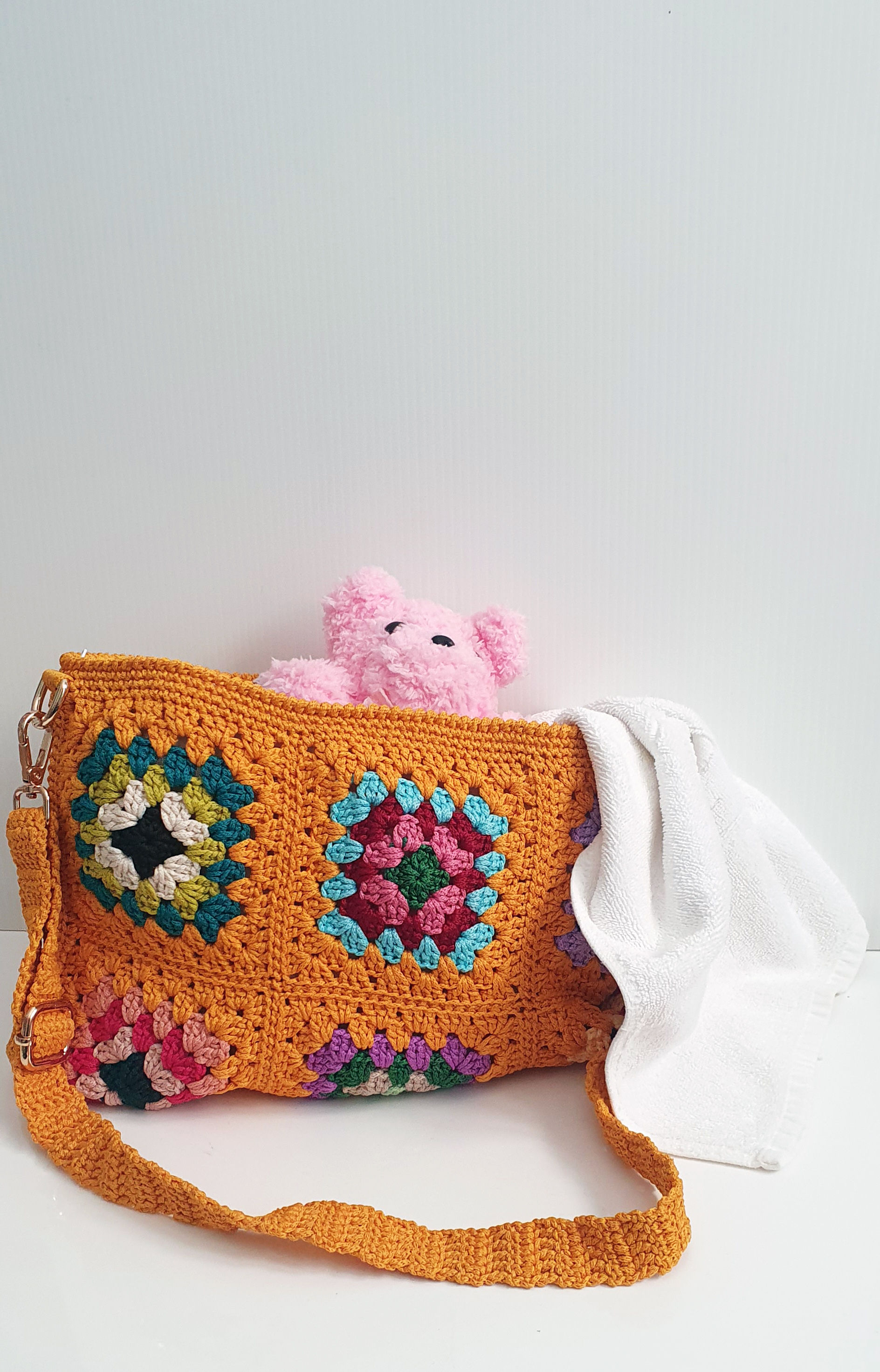 Handmade Crochet Square Bag