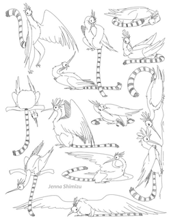 Madagascar Hoopoe + Ring-Tailed Lemur