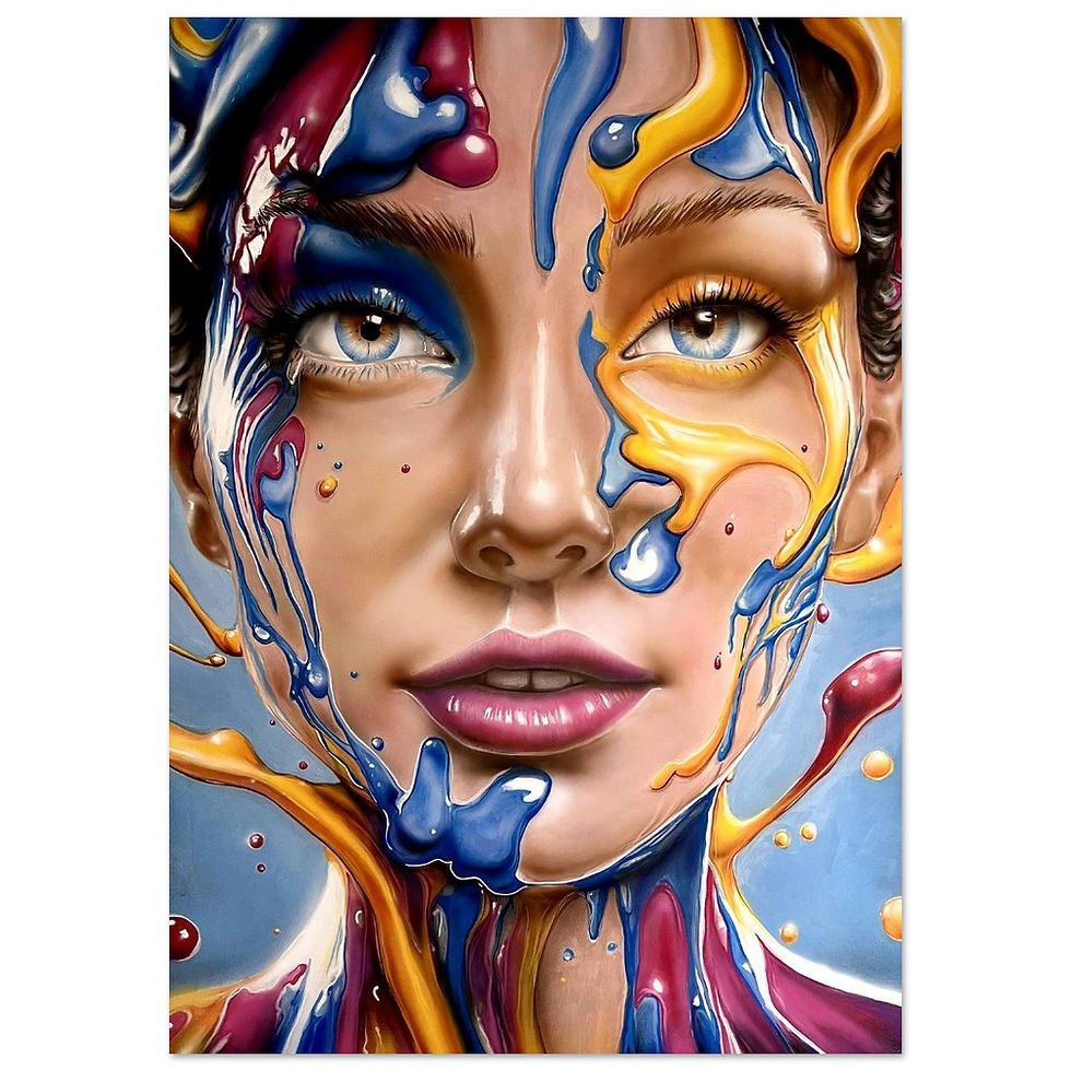 Color Flow No.1 Fine Art Poster A2 42x59,4cm