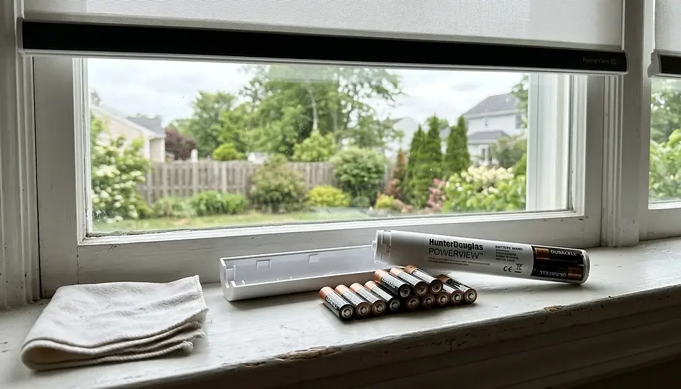 Change the Battery in Hunter Douglas Motorized Shades