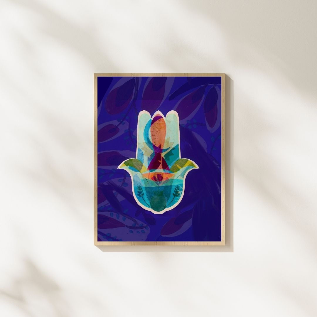 Hamsa For Luck Poster