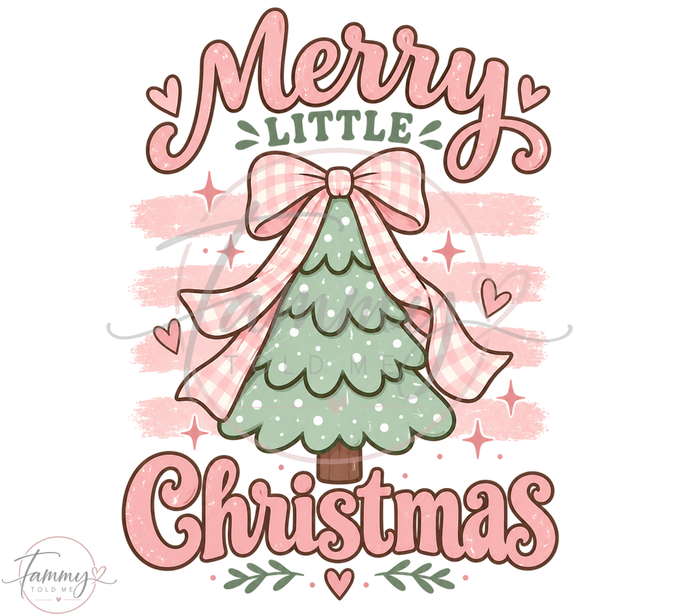 Preppy Christmas Tree Bow PNG digital download design