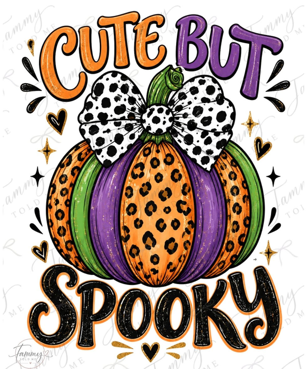 Cute But Spooky PNG digital download design