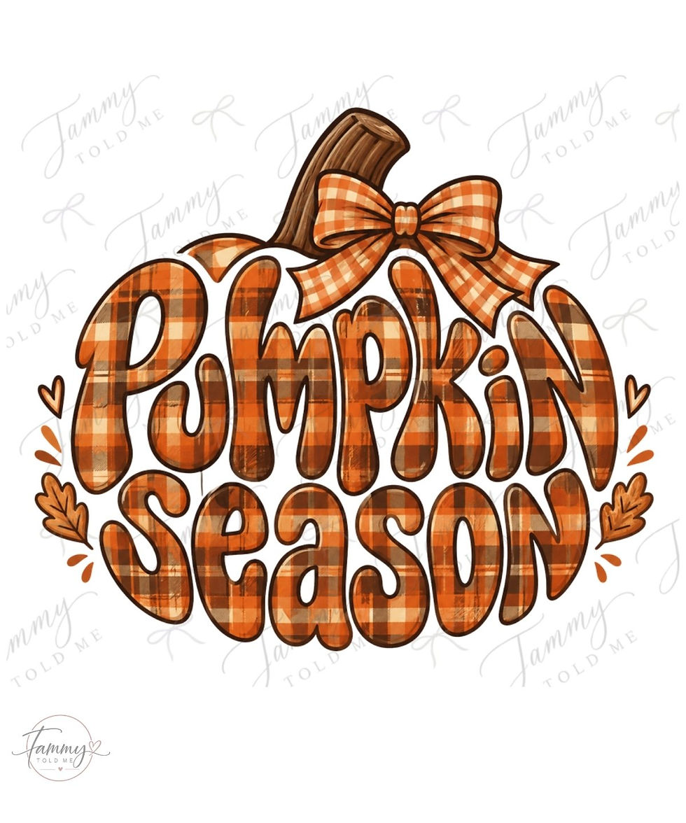 Pumpkin Season PNG digital download design