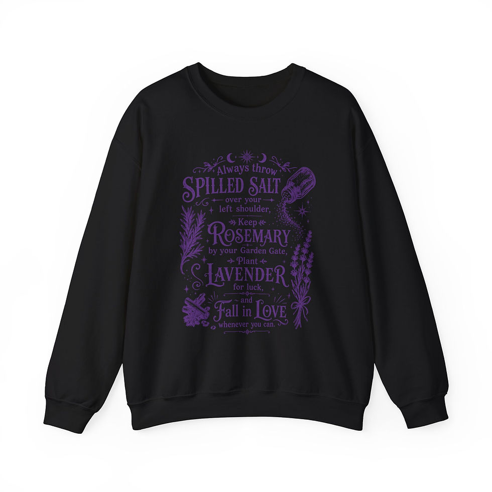 Thumbnail: Spilled Salt Rosemary Lavender Illustration Sweatshirt