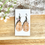 Thumbnail: Leather teardrop earrings-mustard