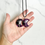 Thumbnail: Wire wrapped stone moon necklace-amethyst