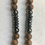 Thumbnail: Beaded tassel necklace-hematite