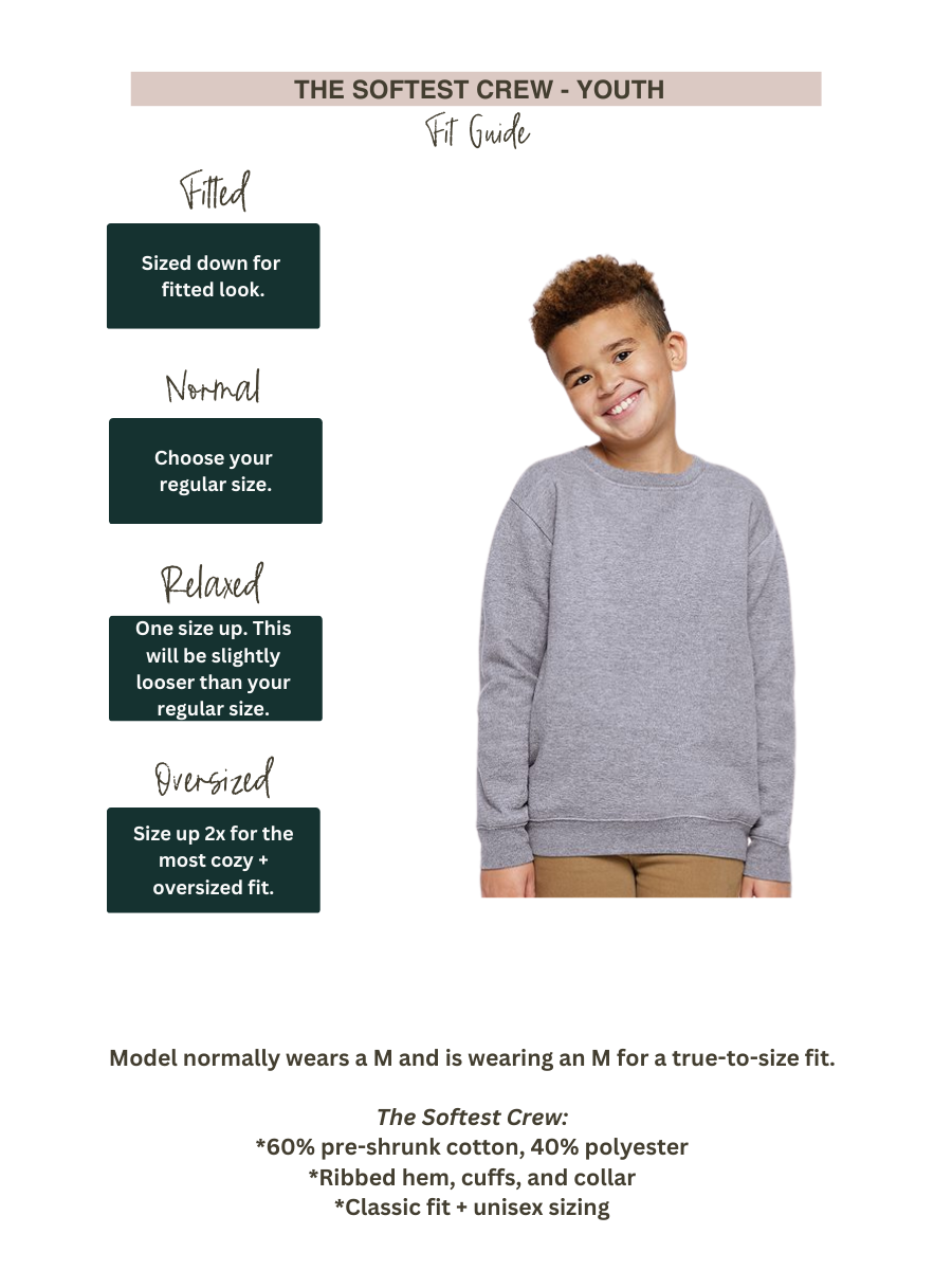 Thumbnail: Youth - Tone-on-tone Monogrammed Crewneck