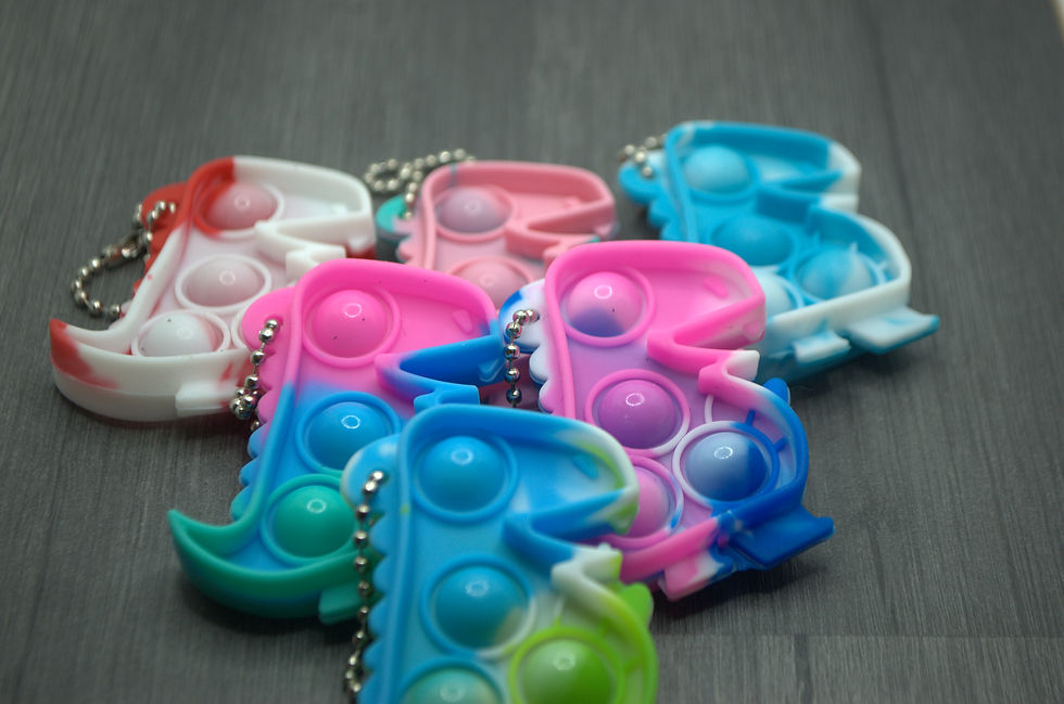Thumbnail: Dino pop it keychain