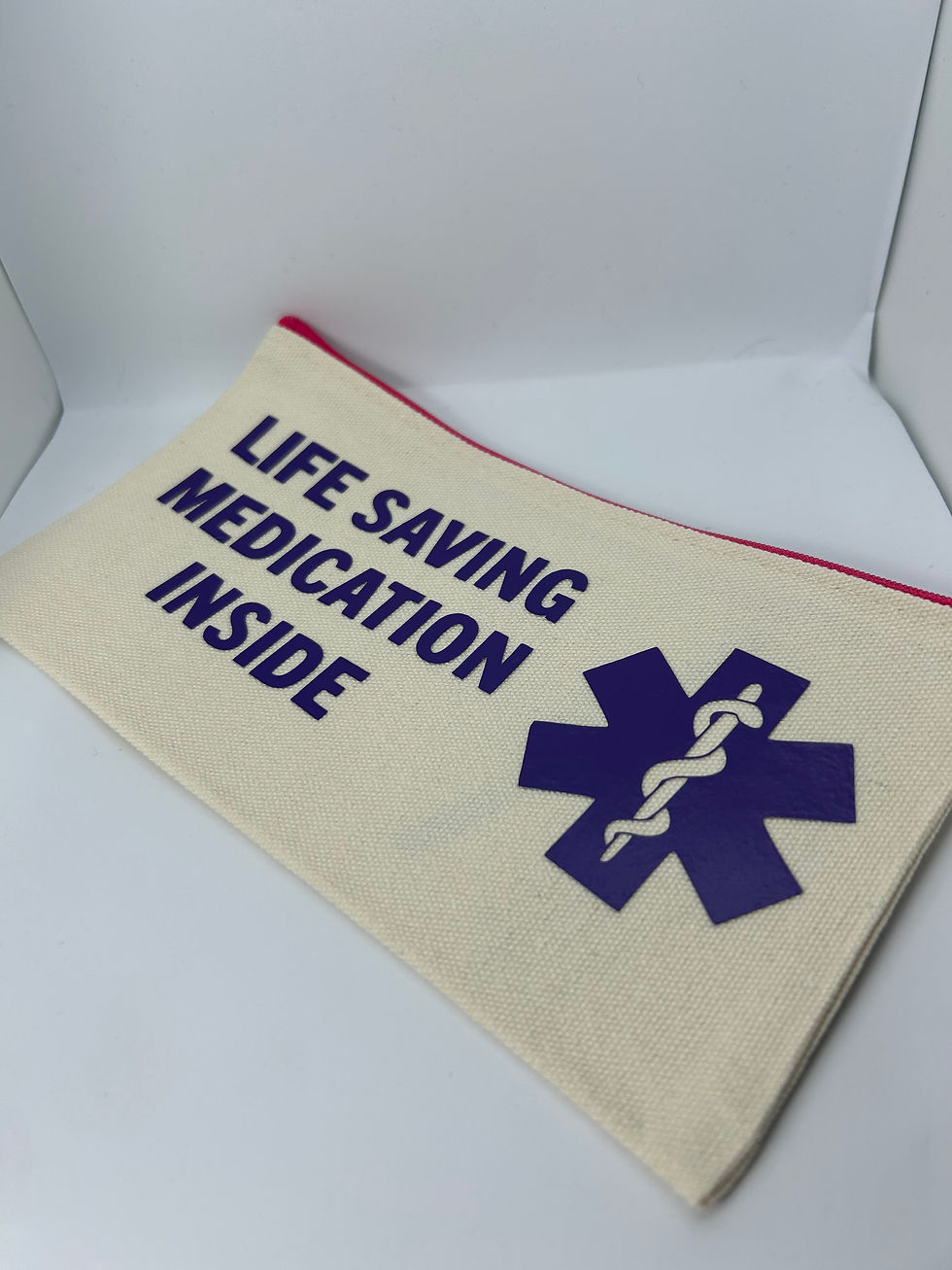 Thumbnail: blue medication zip pouch