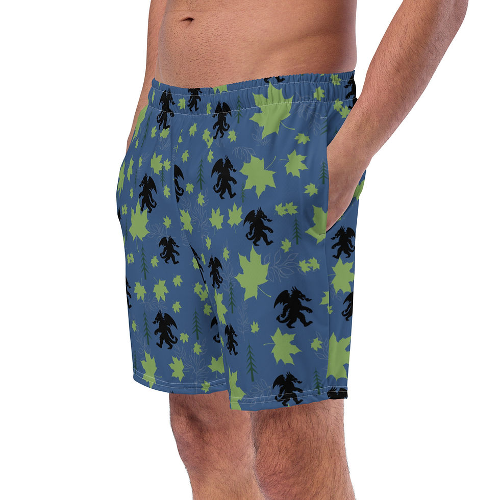 Thumbnail: Dragonsquatch™ Swim Trunks - Woodland Azure