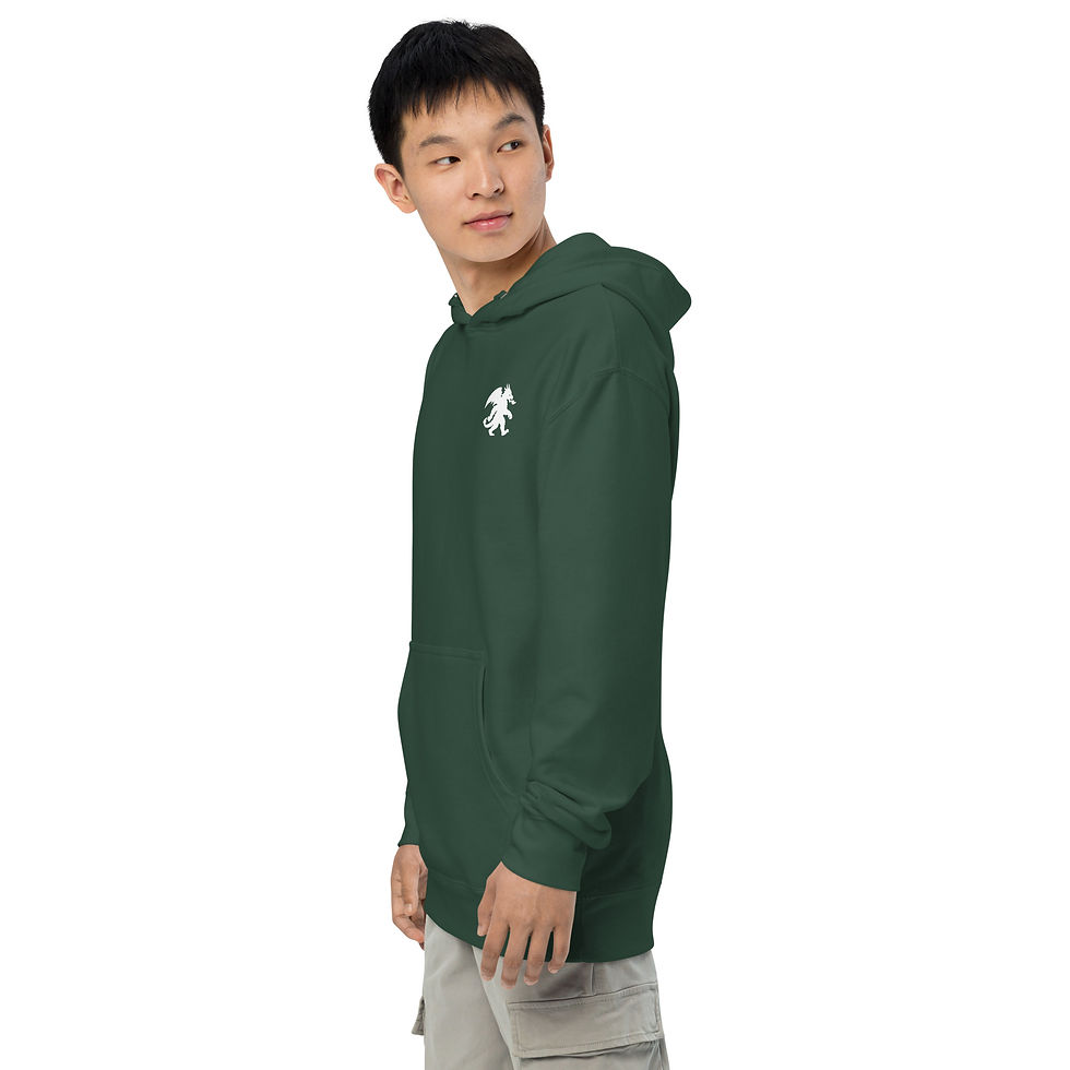 Thumbnail: Dragonsquatch™ Signature Logo Hoodie - White Mark