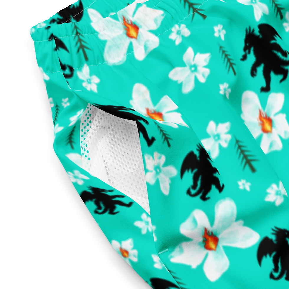 Thumbnail: Dragonsquatch™ Swim Trunks - Island Turquoise 