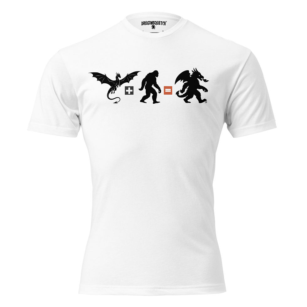 Thumbnail: Signature Dragonsquatch Equation T-Shirt in white