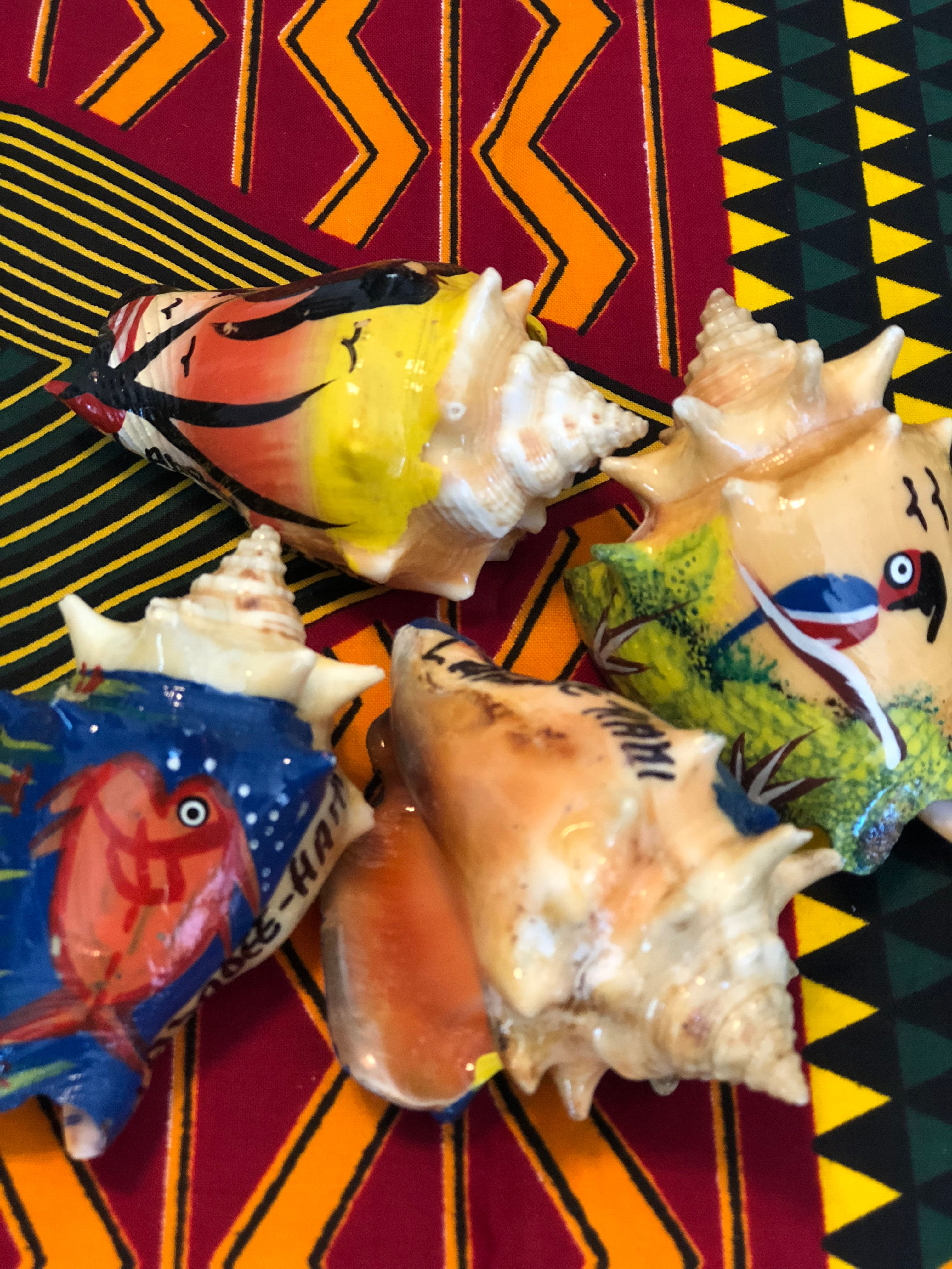 Handpainted Shells from Haiti