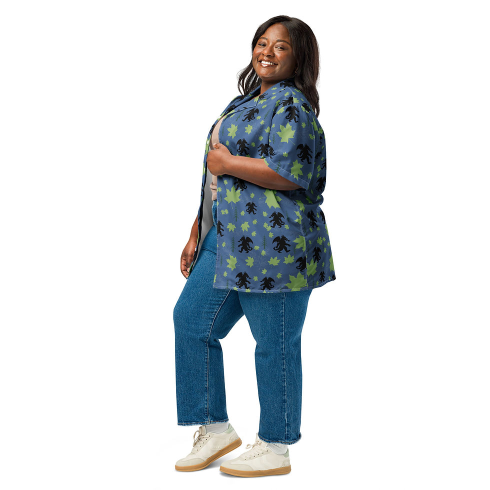 Thumbnail: Dragonsquatch™ Party Shirt - Woodland Azure