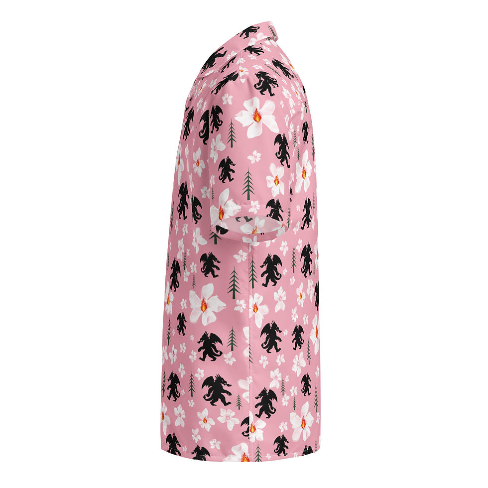 Thumbnail: Dragonsquatch™ Hawaiian Shirt - Paradise Pink
