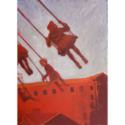 web2_Lucianella Cafagna_Ho visto Nina volare 1_olio su tela_140 x 98 cm_2021