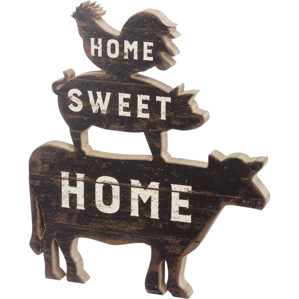 Modern Farmhouse Décor Home Sweet Home Cow, Pig & Rooster