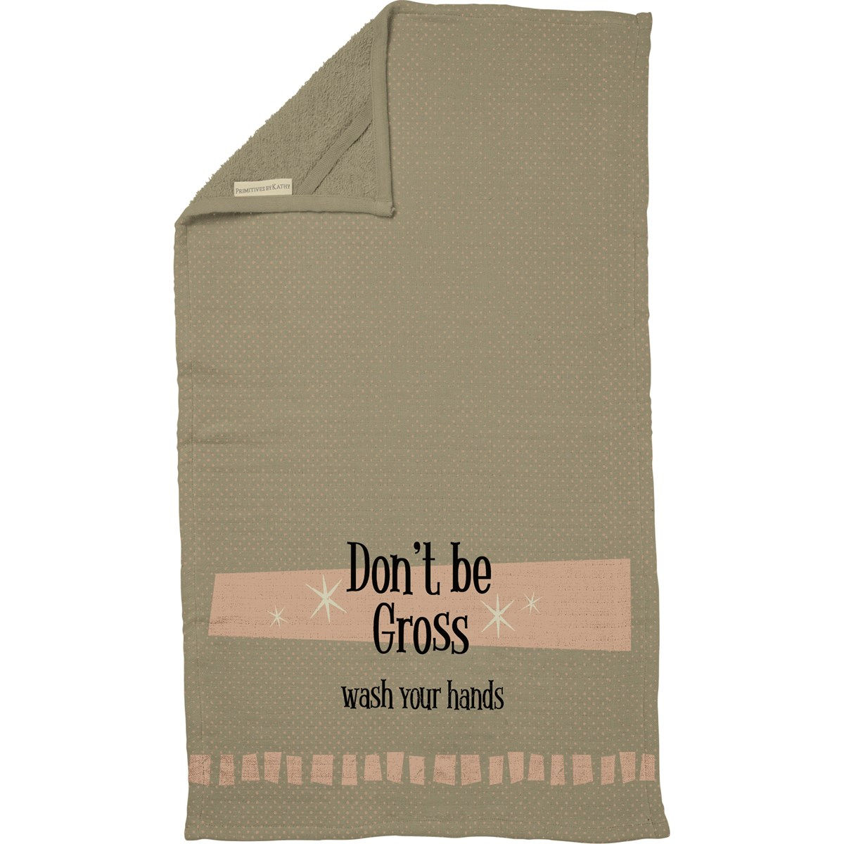 Retro Inspired Don't Be Gross Hand Towel