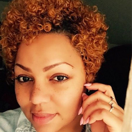 Thumbnail: Pixi cut Lace front #1B/30 Warm brown with dark roots