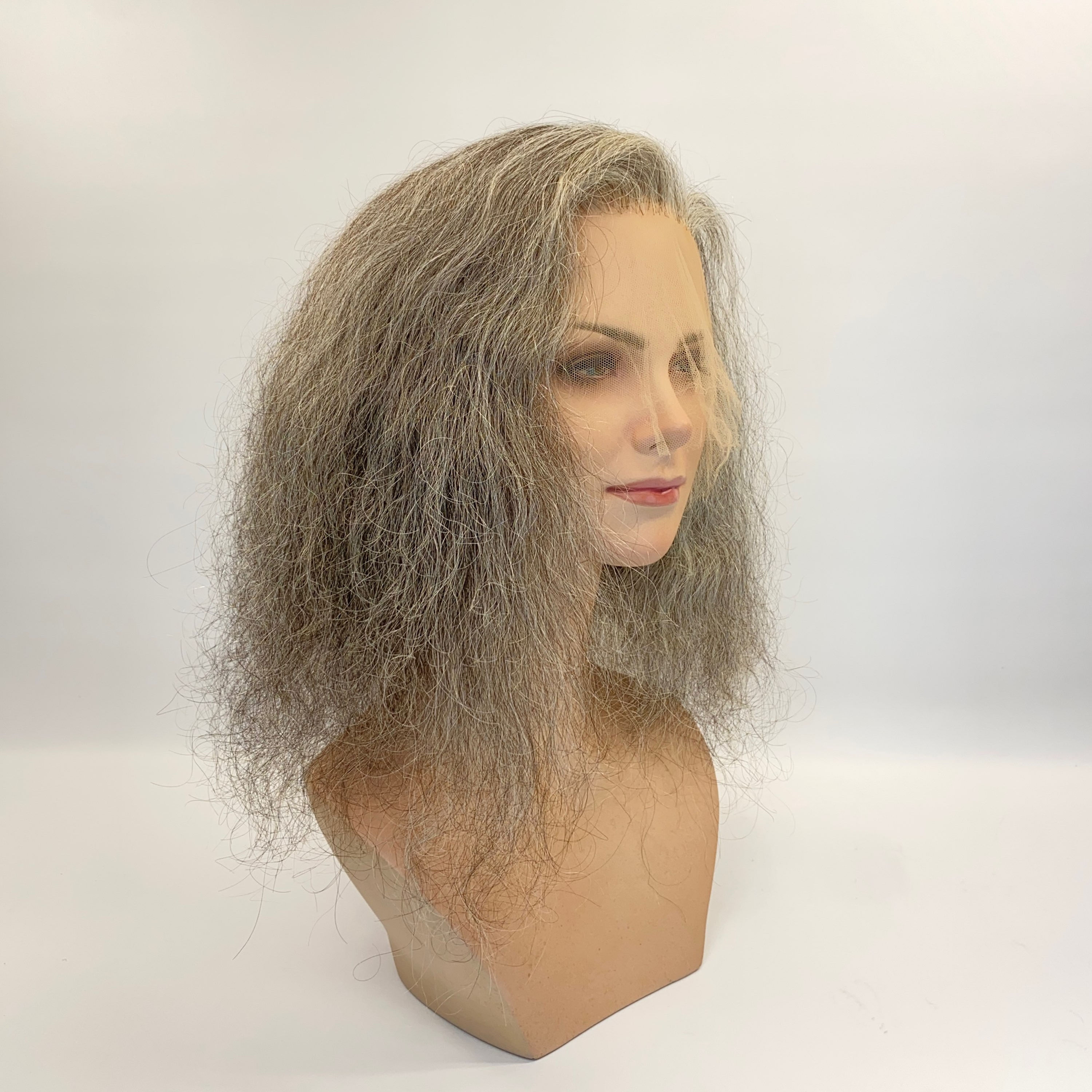 Grey, Handmade & Uncut - Human Hair