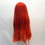 Thumbnail: Bright red with orange tips lace front *