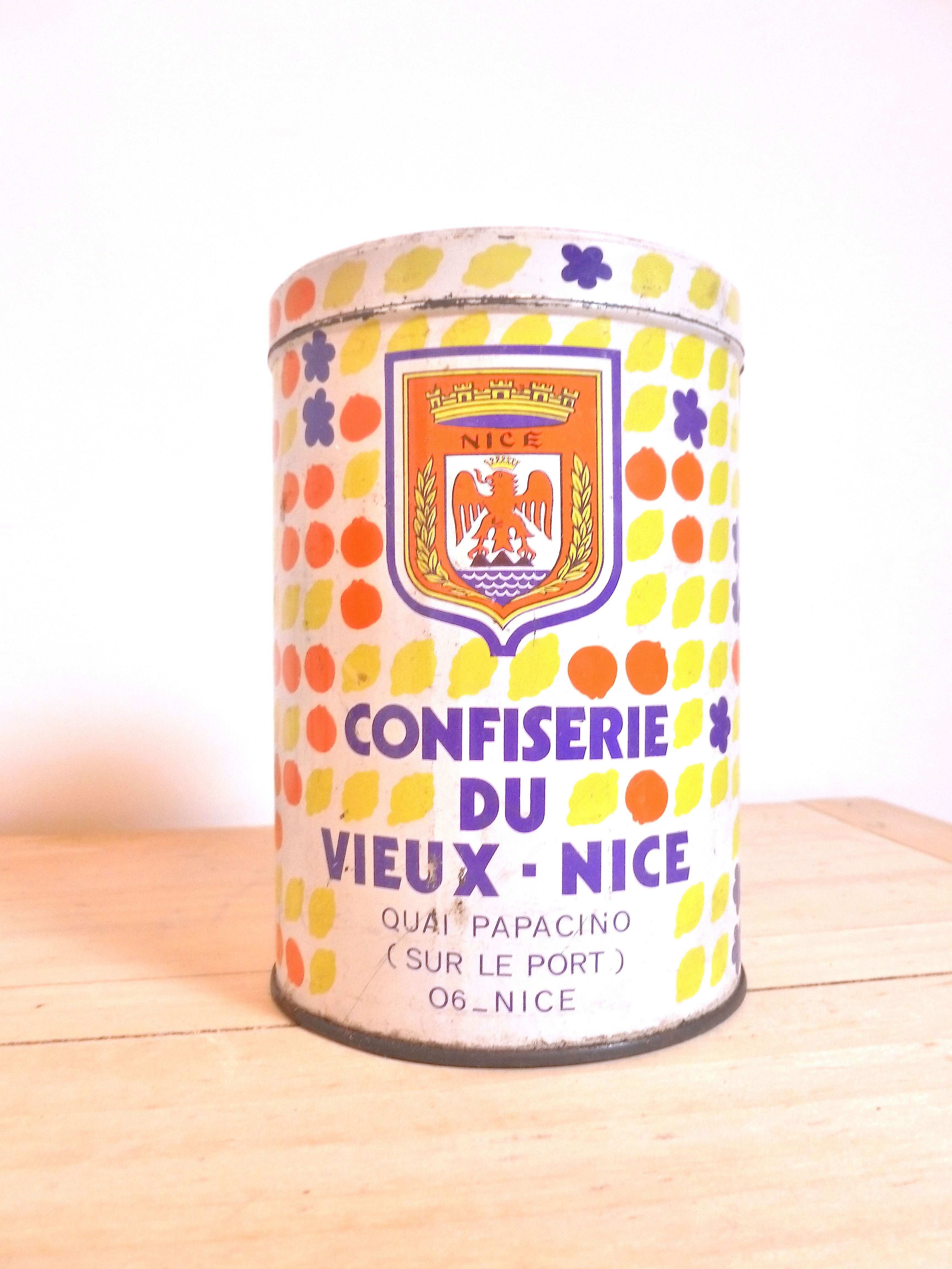 Boite ancienne "Confiserie du Vieux-Nice"