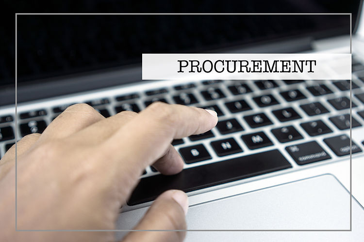 Business Concept with PROCUREMENT wording