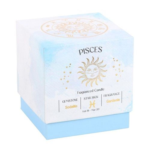 Thumbnail: Pisces Gardenia Gemstone Zodiac Candle