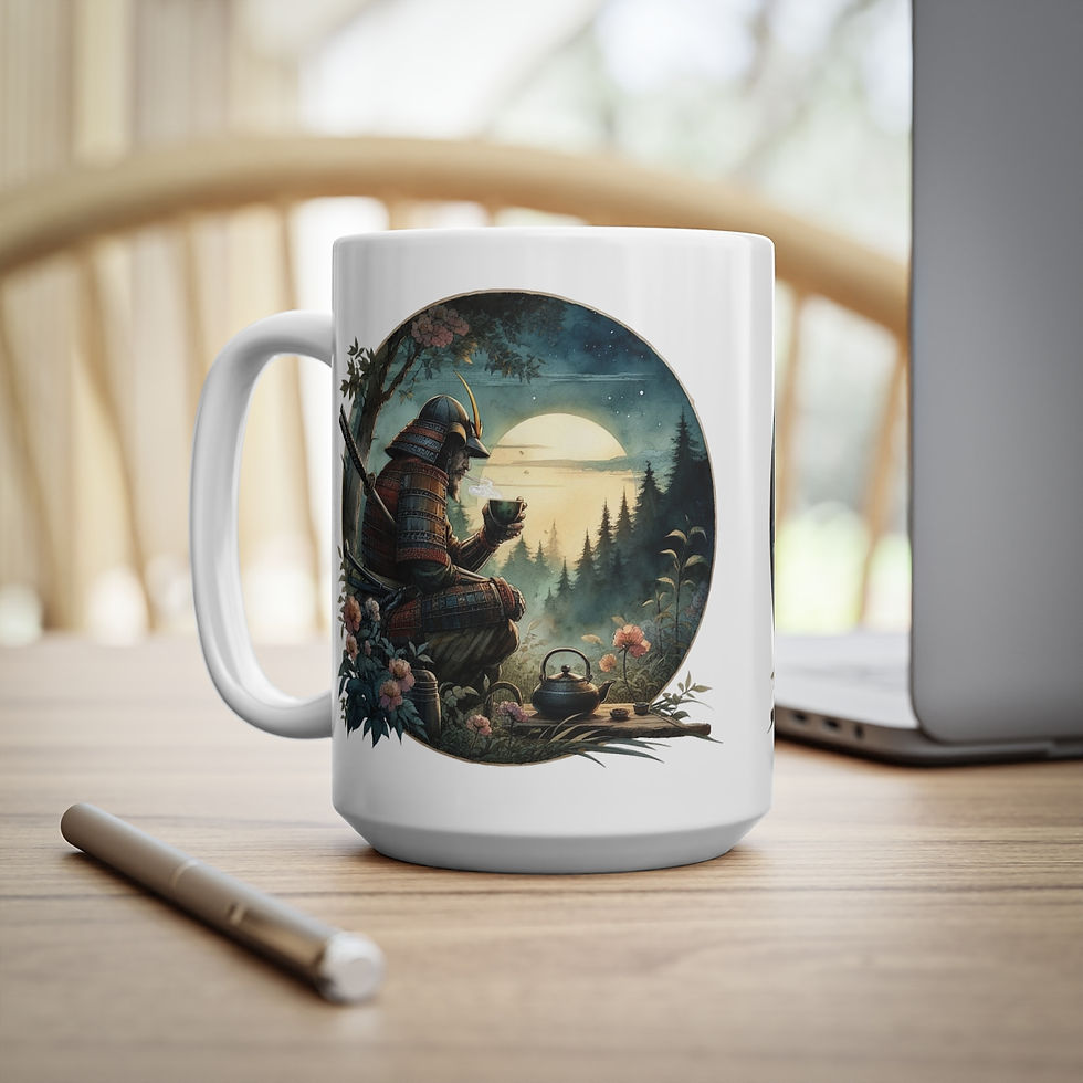 Miniatura: Samurai Drinking Tea