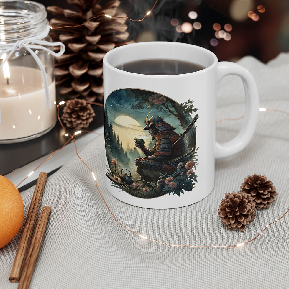 Miniatura: Samurai Drinking Tea