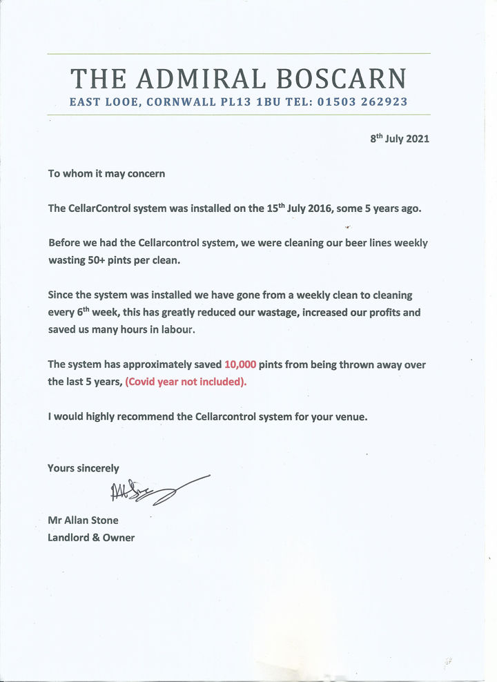 Boscarn Testermonial