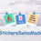 Thumbnail: BIKER - sport stickers - rainbow colored icons