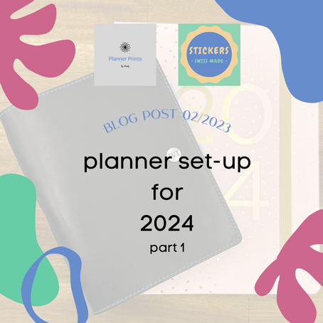 set up of my 2024 planner - part 1