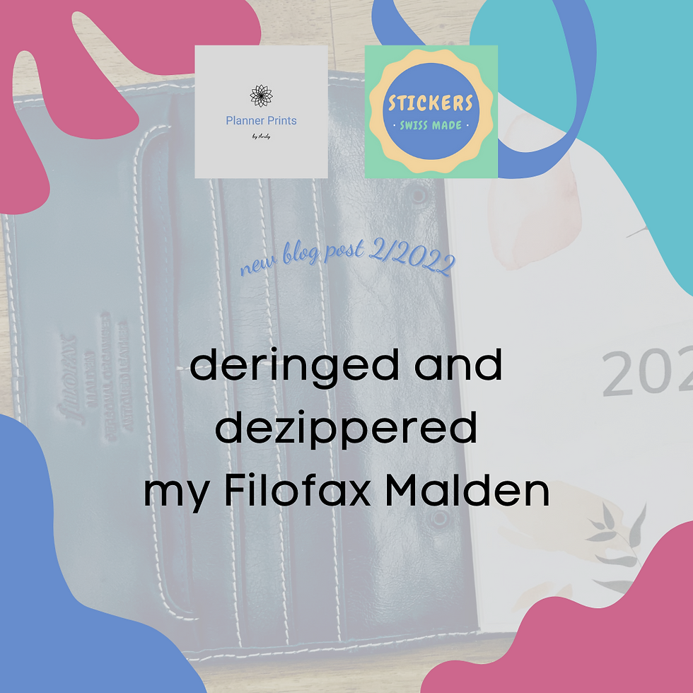 Filofax Malden deringed and dezippered