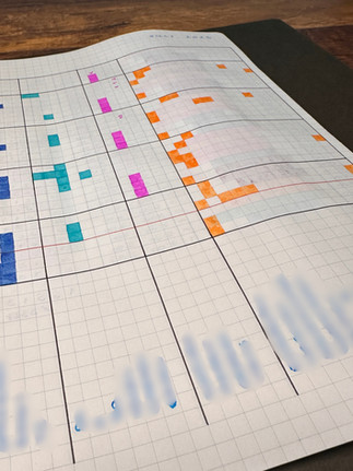 paper wave after applying a lot of ink on Kokuyo loose-leaf paper