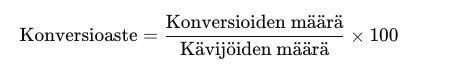Konversio laskukaava somejeesi.com