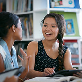 Classmates in the Library
