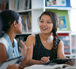 Classmates in the Library