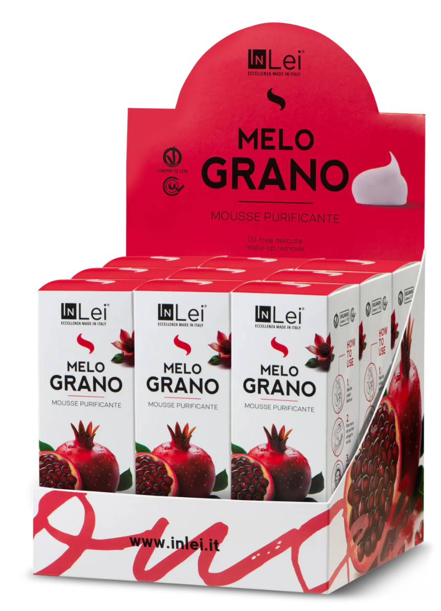 Miniature : MOUSSE MELAGRANO nettoyante purifiante pour cils, sourcils et visage