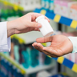 Pharmacists' hands