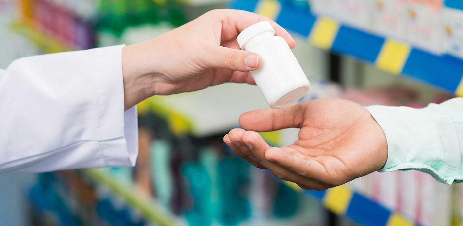 Pharmacists' hands