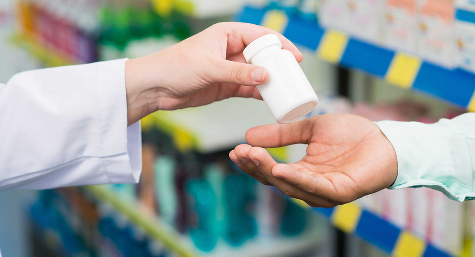 Pharmacists' hands