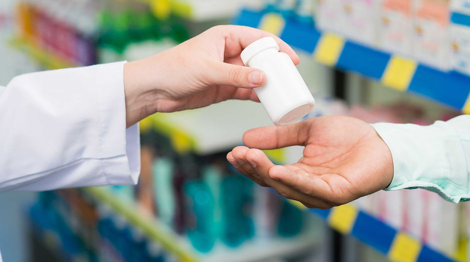 Pharmacists' hands